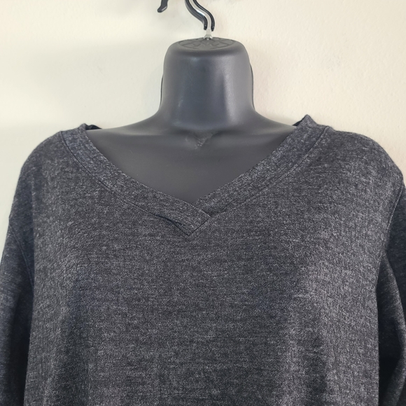 Tweeds Charcoal Long Sleeve Dress - Picture 2 of 16